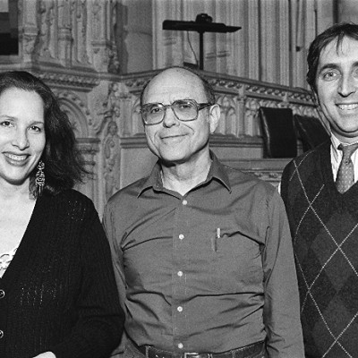 Cantor Ida Rae Cahana, Samuel Adler, and Cantor Perry Fine