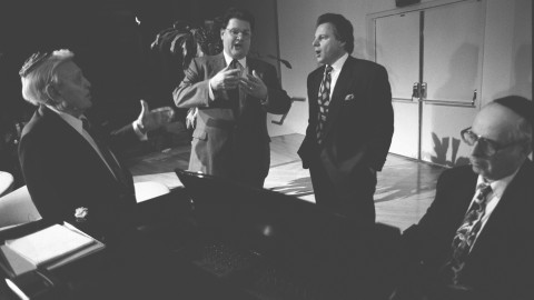 Cantor Moshe Ganchoff, Jack Mendelson, Nathan Lam and Danny Gildar