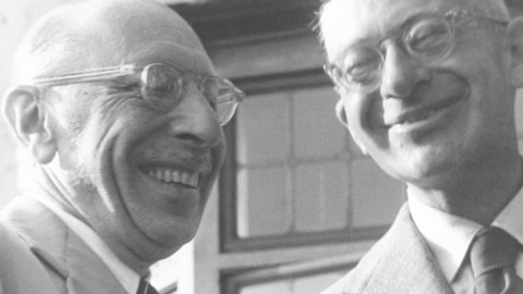 Composers Igor Stravinsky and Mario Castelnuovo-Tedesco.