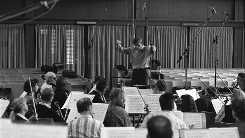 Conductor Christopher Wilkins and the Rundfunk-Sinfonieorchester Berlin