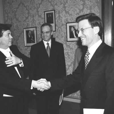 Gerard Schwarz, Richard Sandler & Lowell Milken