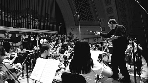 Kenneth Kiesler and members of the University of Michigan Opera Theater