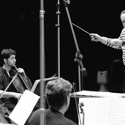 Kenneth Kiesler and members of the University of Michigan Symphony Orchestra