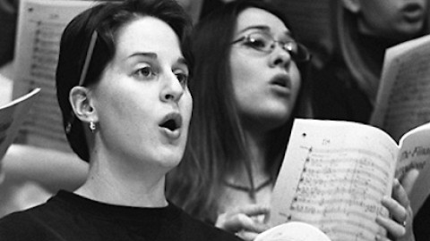 Members of the University of Michigan Opera Chorus