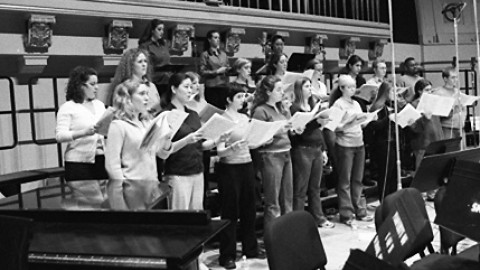 Members of the University of Michigan Opera Chorus