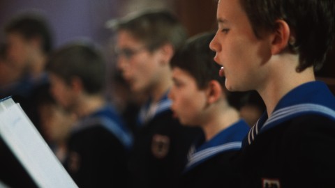 Members of the Vienna Boys Choir