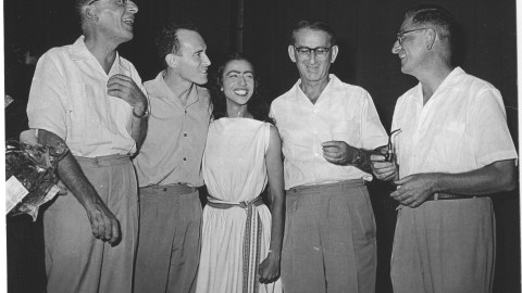 Mordecai Seter, Menahem Avidom, Margalit Oved, Gari Bertini and Paul Ben-Haim