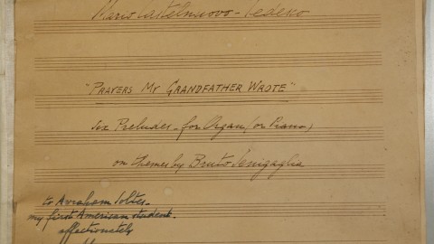 "Prayers My Grandfather Wrote": Dedication