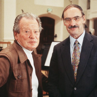 Sir Neville Marriner and composer Thomas Beveridge