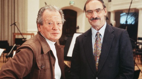 Sir Neville Marriner and composer Thomas Beveridge