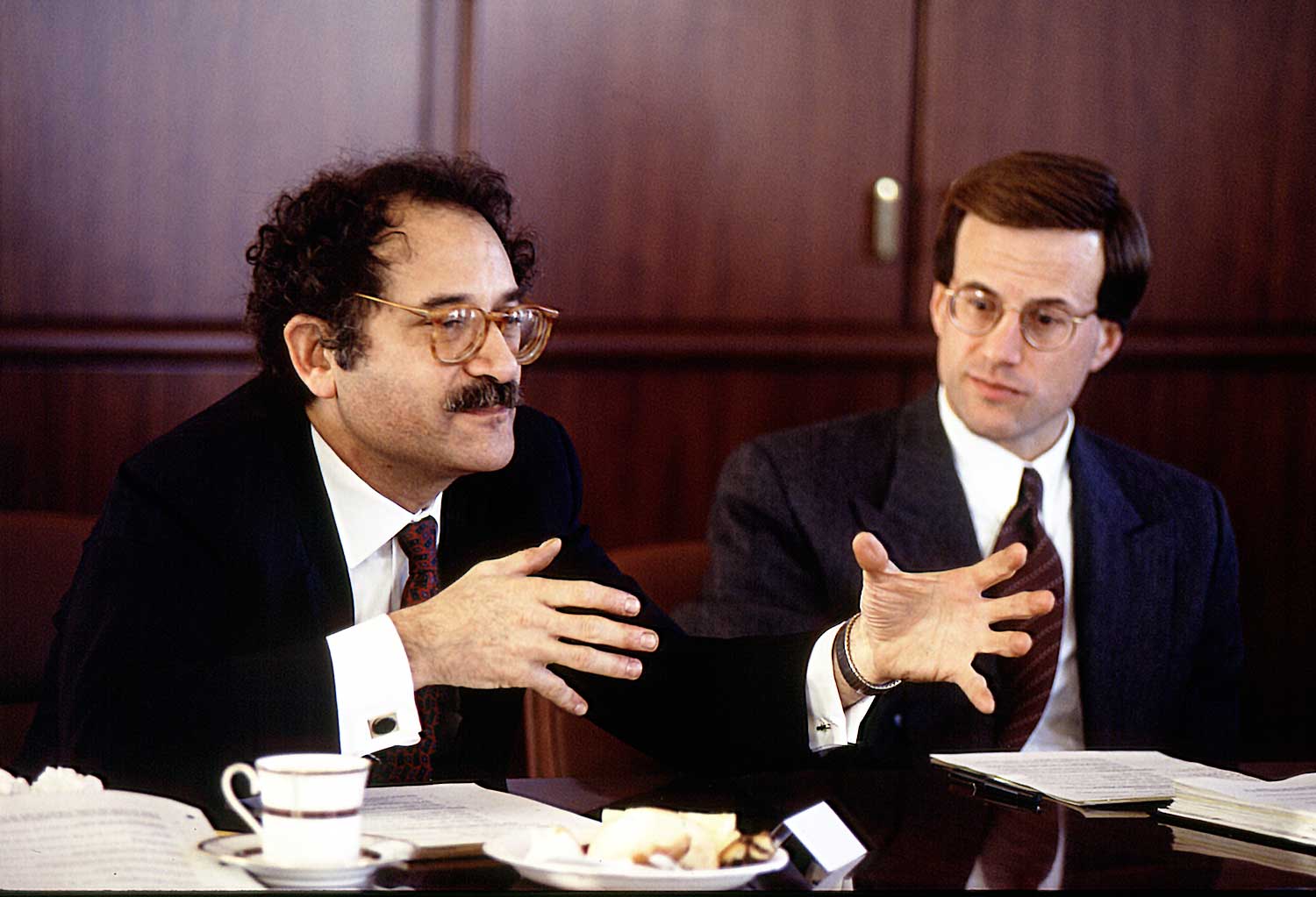 Lowell Milken with Neil Levin